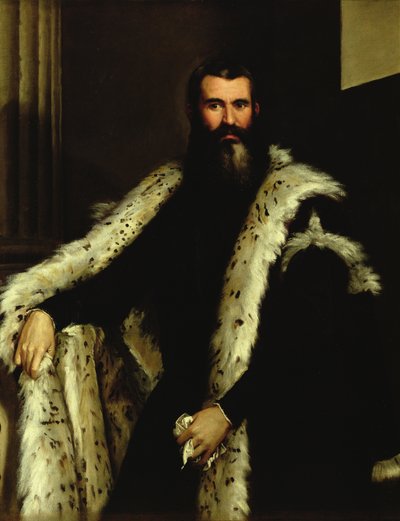 Porträt eines Mannes im Pelzmantel, um 1566 von Paolo Veronese